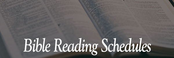 bible reading schedules